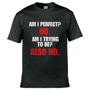 Am I Perfect T-Shirt Black / S