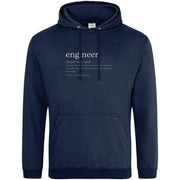 Definition Of An Engineer Hoodie Navy Blue / S