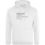 Definition Of An Engineer Hoodie White / S