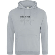 Definition Of An Engineer Hoodie Light Grey / S