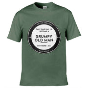 Grumpy Old Man Nailing It T-Shirt Olive Green / S