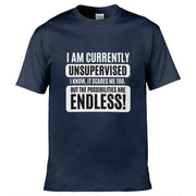 I am Currently Unsupervised T-Shirt Navy Blue / S