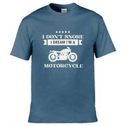 I Don’t Snore I Dream I'm A Motorcycle T-Shirt Slate Blue / S