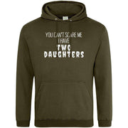 I have Two Daughters Hoodie Olive Green / S