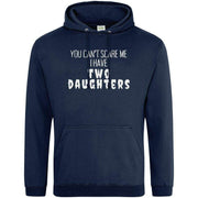 I have Two Daughters Hoodie Navy Blue / S