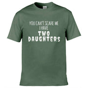 I have Two Daughters T-Shirt Olive Green / S
