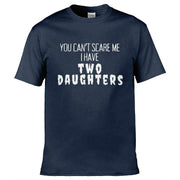 I have Two Daughters T-Shirt Navy Blue / S
