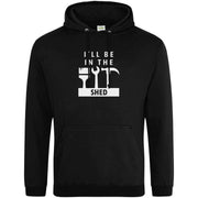 I'll Be In The Shed Hoodie Black / S
