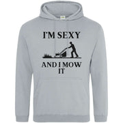 I'm Sexy and I Mow It Hoodie Light Grey / S
