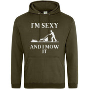 I'm Sexy and I Mow It Hoodie Olive Green / S