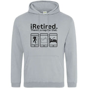 iRetired There's A Nap For That Hoodie Light Grey / S