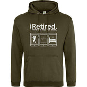iRetired There's A Nap For That Hoodie Olive Green / S