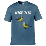 Nice Tits T-Shirt Slate Blue / S
