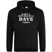 What A Difference a Dave Makes Hoodie Black / S