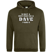 What A Difference a Dave Makes Hoodie Olive Green / S